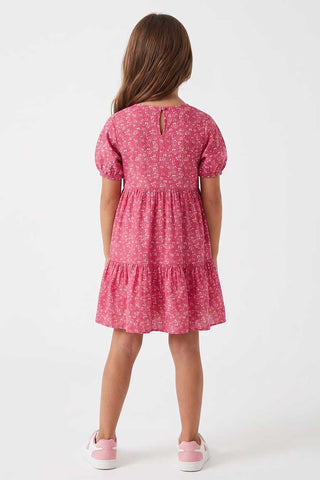 TIERED TEXTURED DRESS FOR GIRLS