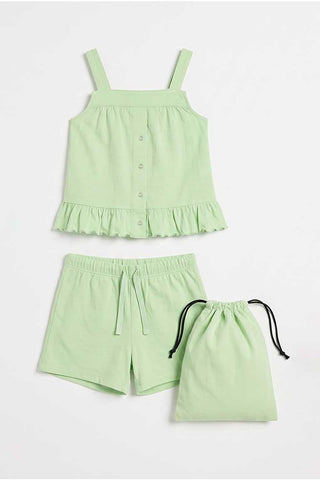 RUFFLE HEM CO-ORD SET FOR BABY GIRLS