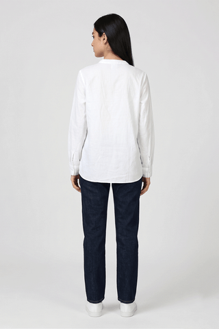 EMBROIDERED BUTTON DOWN SHIRT FOR WOMEN