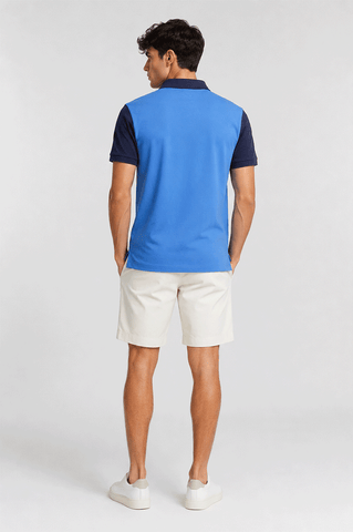 EMBROIDERED WITH CONTRAST POLO SHIRT FOR MEN