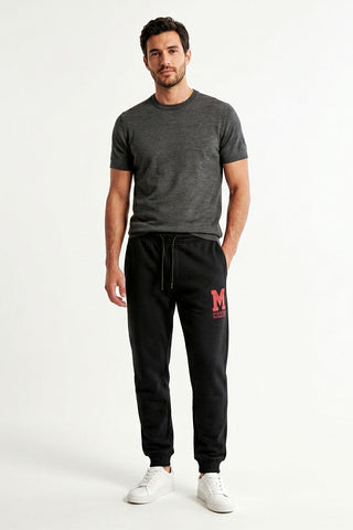 EMBROIDERED JOGGER TROUSERS FOR MEN