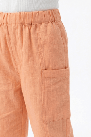 TEXTURED PULL-ON PANTS FOR BABY GIRLS
