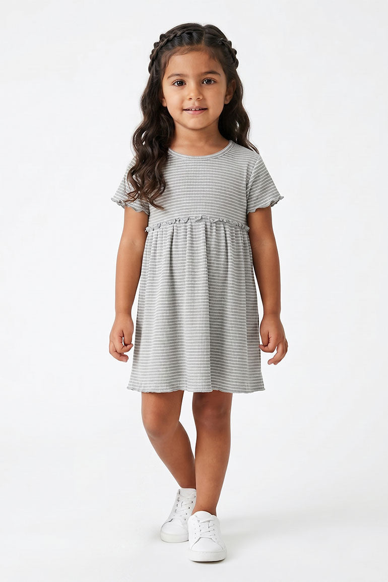 RIBBED DRESS FOR BABY GIRLS