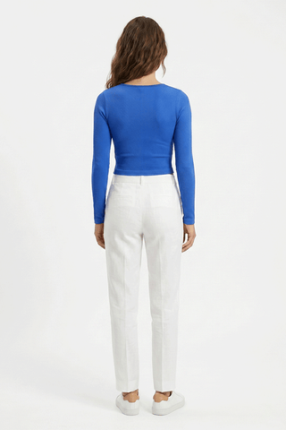 ACTIVEWEAR RIBBED LONG SLEEVES T-SHIRT FOR WOMEN