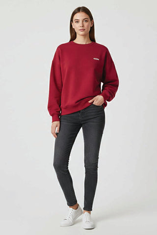 Oversized Fleece Sweatshirt For Women