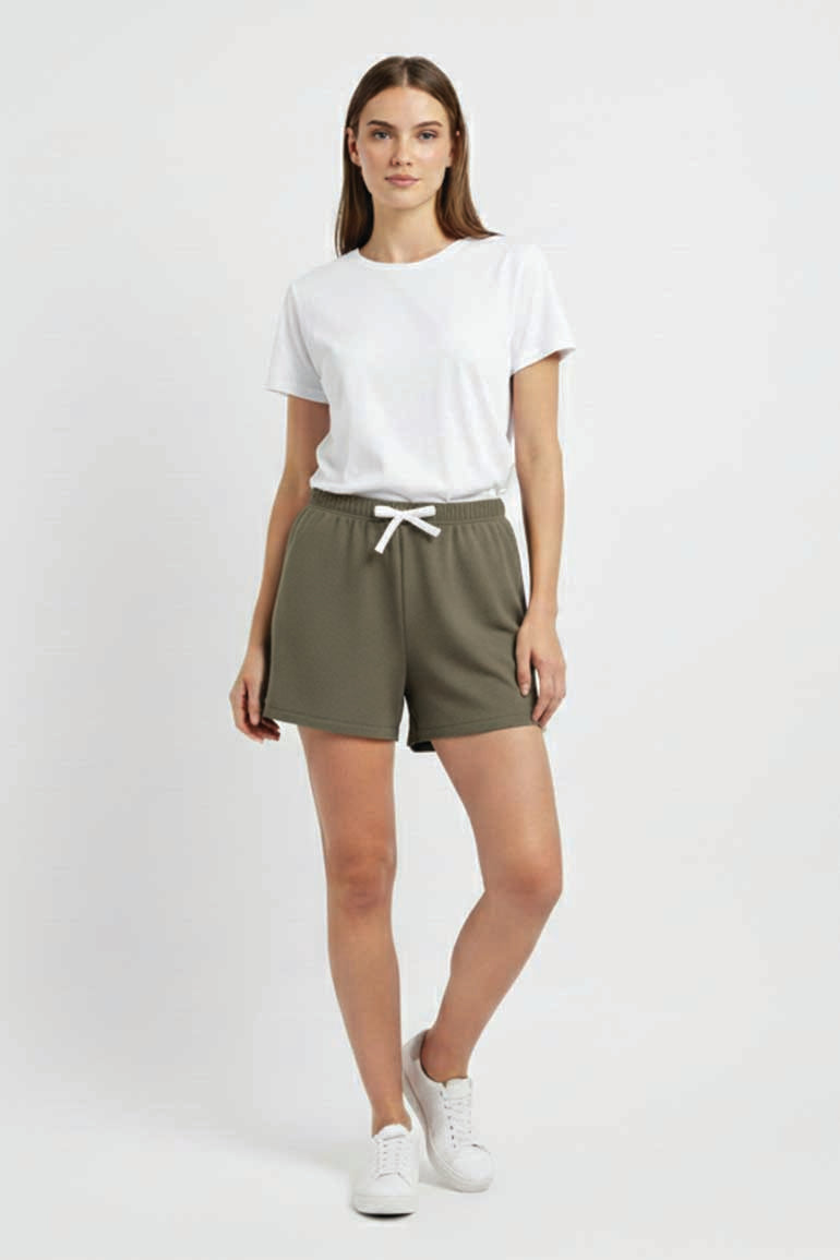 Ribbed Lounge Shorts For Women