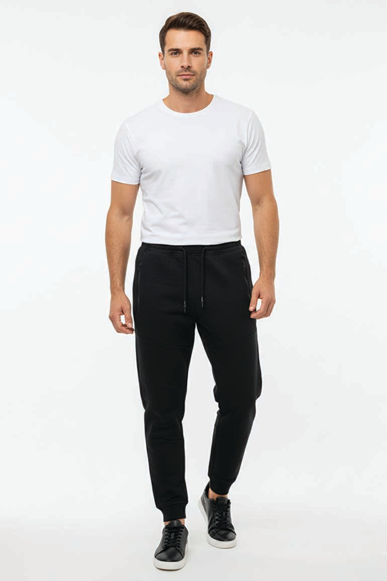 Zip Pocket Jogger Pants For Men