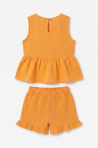 TEXTURED CO-ORD SET FOR BABY GIRLS