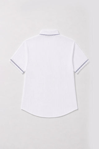 BUTTON DOWN SHIRT WITH CONTRAST STITCH FOR WOMEN