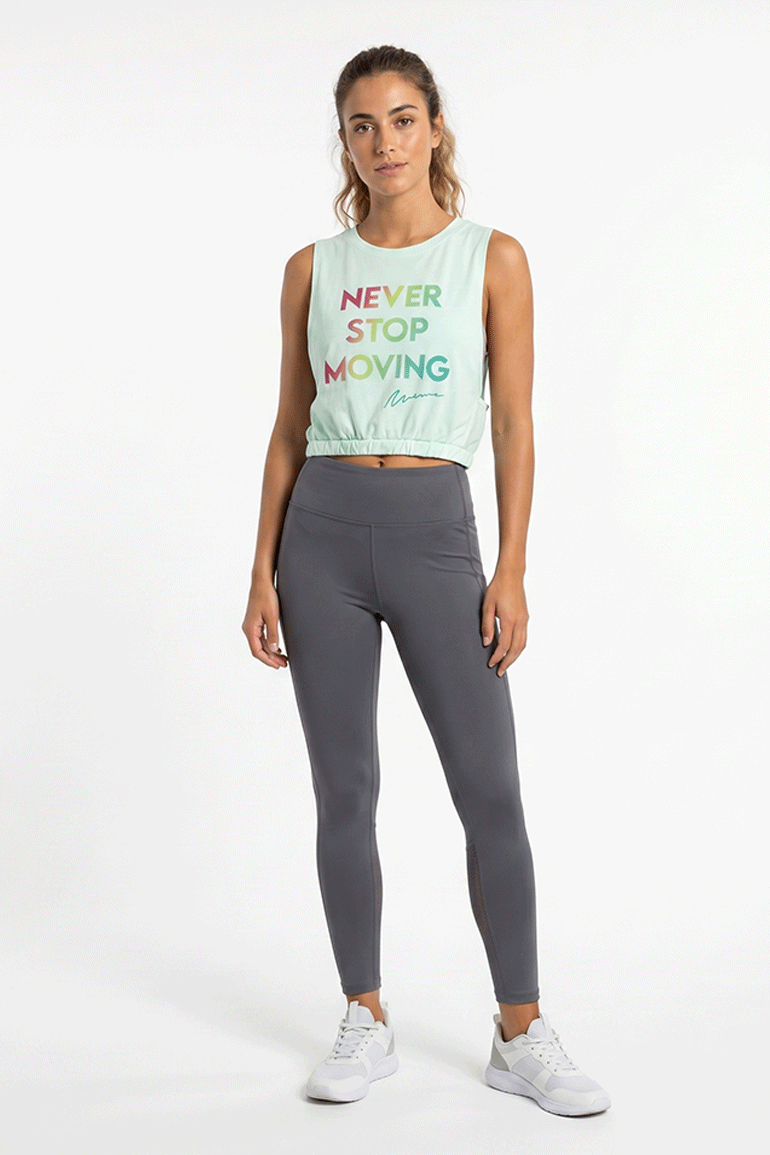 ACTIVEWEAR SLOGAN PRINT ACTIVE TANK TOP FOR WOMEN