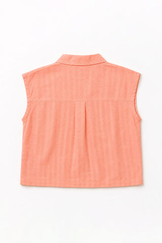 CROPPED BLOUSE WITH KNOT DETAIL FOR GIRLS