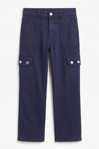 FLARED FIT CARGO PANTS FOR GIRLS