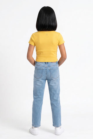 CROPPED BASIC T-SHIRT FOR GIRLS