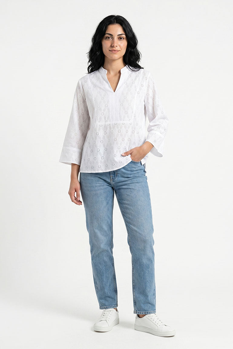 EMBROIDERED BLOUSE FOR WOMEN