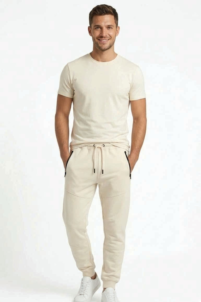 Zip Pocket Jogger Pants For Men