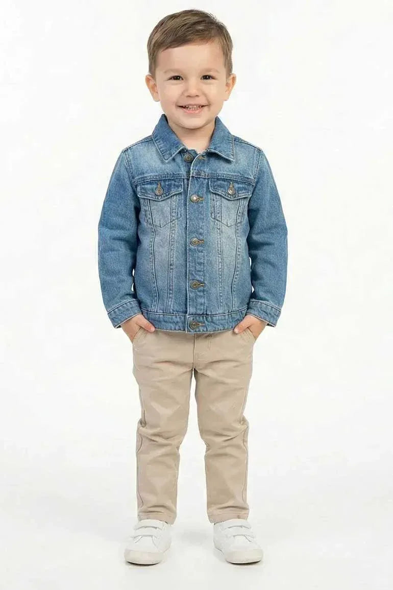 Denim Jacket for BabyBoy - Light Blue