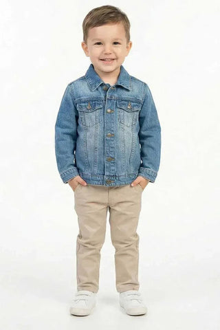 Denim Jacket for BabyBoy - Light Blue