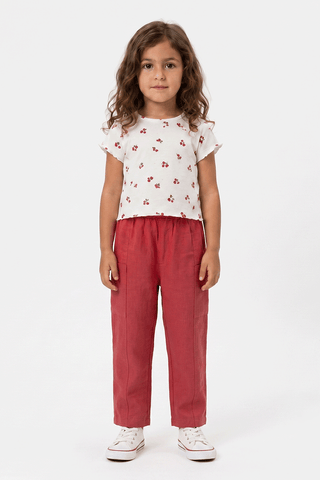 TEXTURED PULL-ON PANTS FOR BABY GIRLS