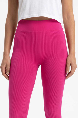 ACTIVEWEAR RIBBED STRETCH LEGGINGS FOR WOMEN