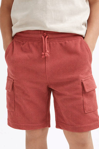 Cargo Pique Shorts For Boy