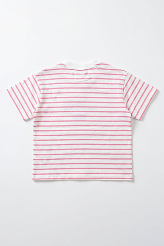 STRIPED CHARACTER GRAPHIC T-SHIRT FOR BABY GIRLS