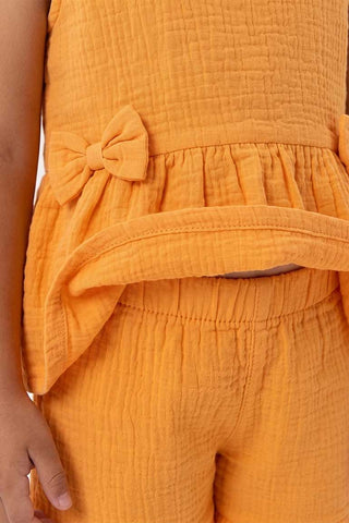 TEXTURED CO-ORD SET FOR BABY GIRLS