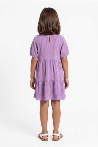 TIERED TEXTURED DRESS FOR GIRLS
