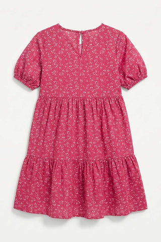 TIERED TEXTURED DRESS FOR GIRLS