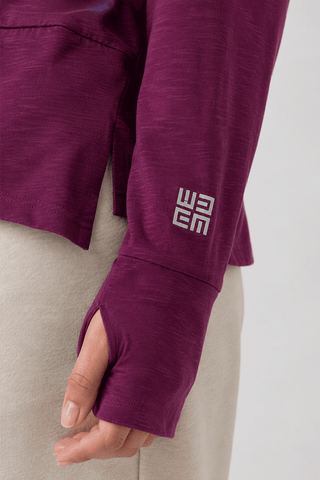 ACTIVEWEAR SOLID LONG SLEEVES T-SHIRT FOR WOMEN