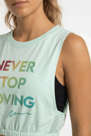ACTIVEWEAR SLOGAN PRINT ACTIVE TANK TOP FOR WOMEN
