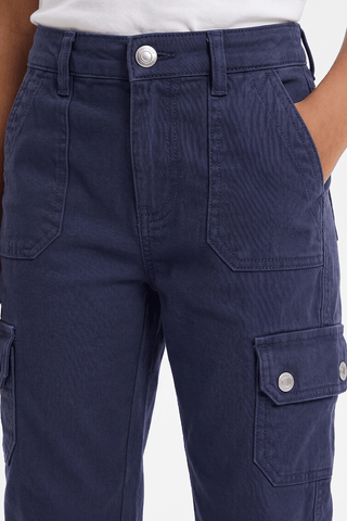 FLARED FIT CARGO PANTS FOR GIRLS