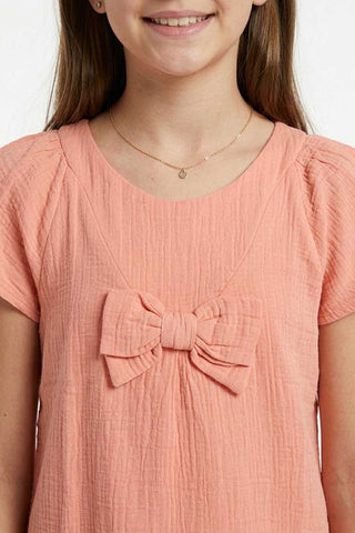 Bow Detail Dress For Girl