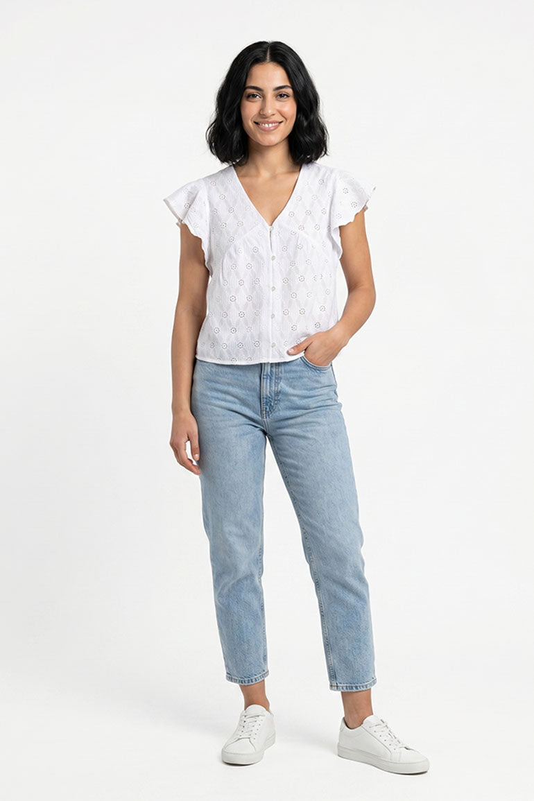 EMBROIDERED BLOUSE FOR WOMEN
