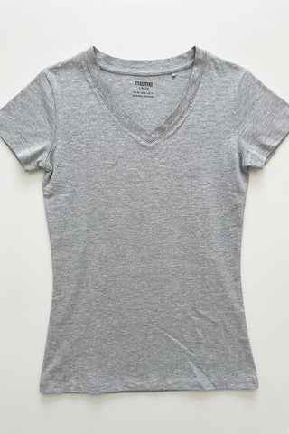 Basic V-Neck T-Shirt For Women