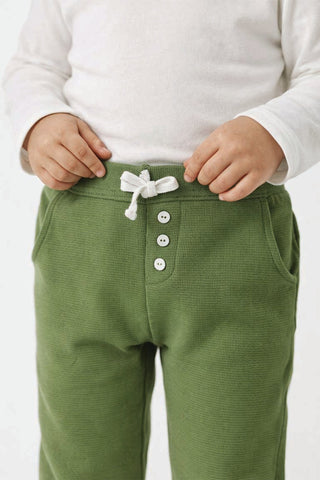 Waffle Knit Trousers For Baby Boy