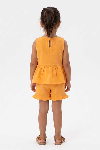TEXTURED CO-ORD SET FOR BABY GIRLS