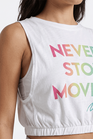 ACTIVEWEAR SLOGAN PRINT TANK TOP FOR WOMEN