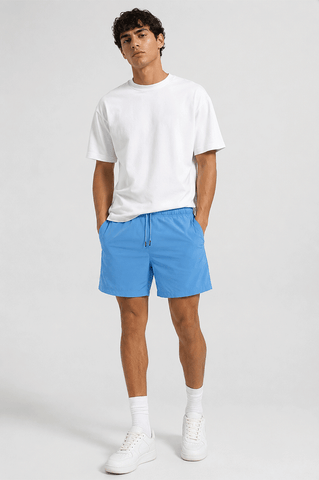 ACTIVEWEAR DRAWSTRING KNIT SHORTS FOR MEN