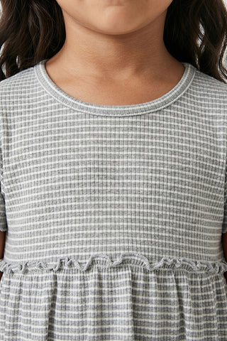 RIBBED DRESS FOR BABY GIRLS