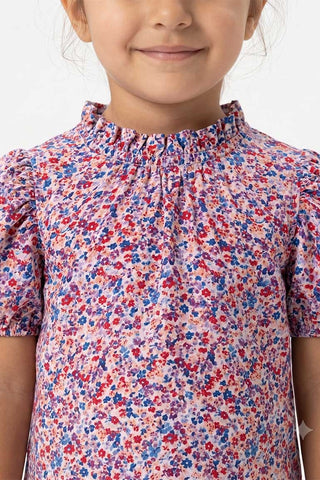 PRINTED PUFF SLEEVE TOP FOR BABY GIRLS