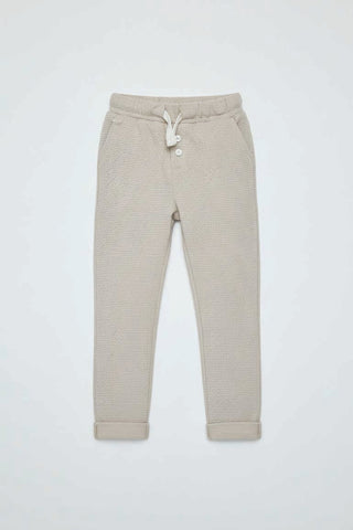 Waffle Knit Jogger Pants For Baby Boy