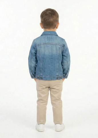 Denim Jacket for BabyBoy - Light Blue