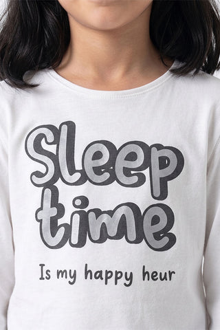 SLOGAN PRINT T-SHIRT FOR GIRLS
