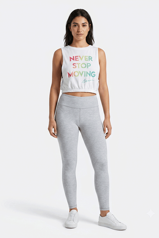 ACTIVEWEAR SLOGAN PRINT TANK TOP FOR WOMEN