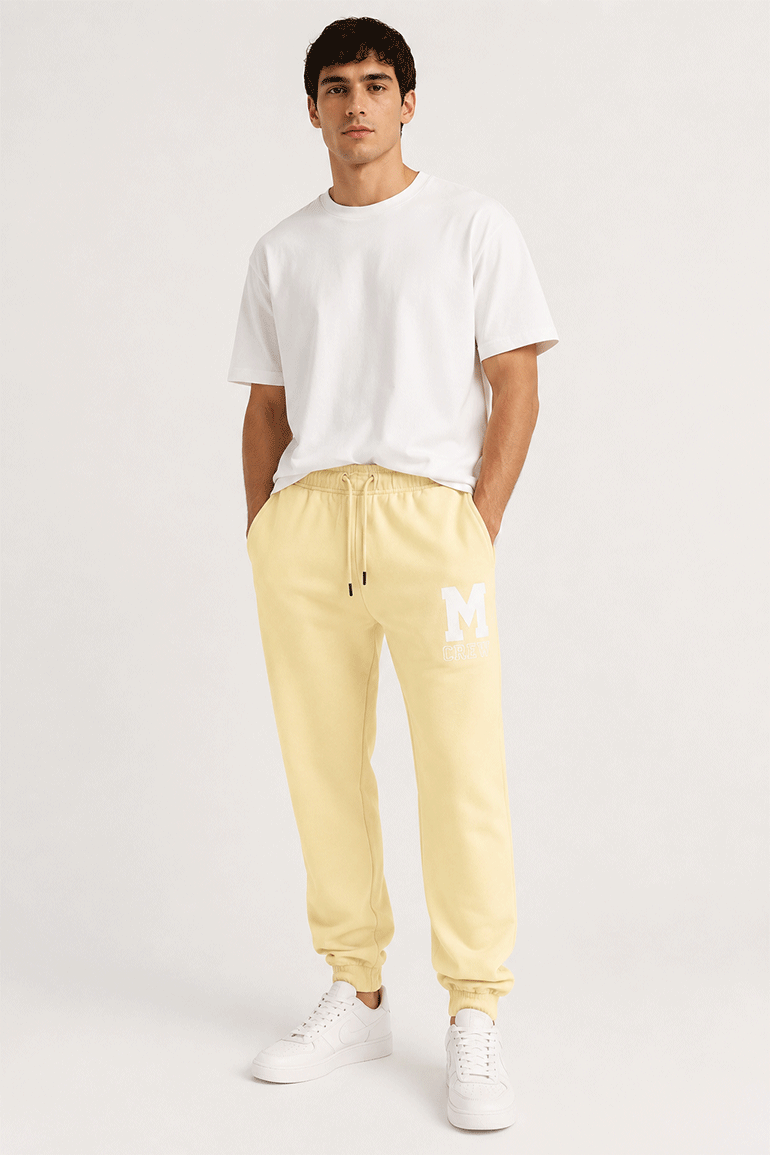 EMBROIDERED JOGGER TROUSERS FOR MEN