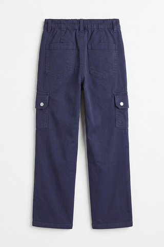 FLARED FIT CARGO PANTS FOR GIRLS