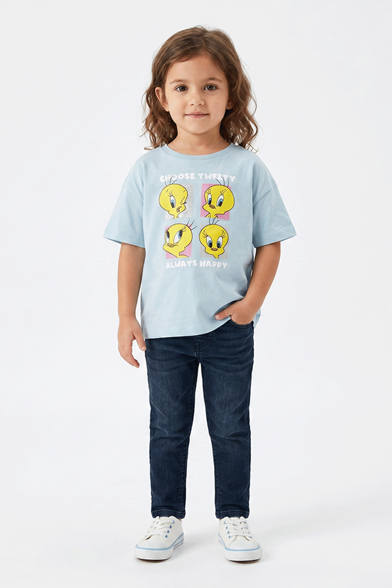 CHARACTER GRAPHIC T-SHIRT FOR BABY GIRLS