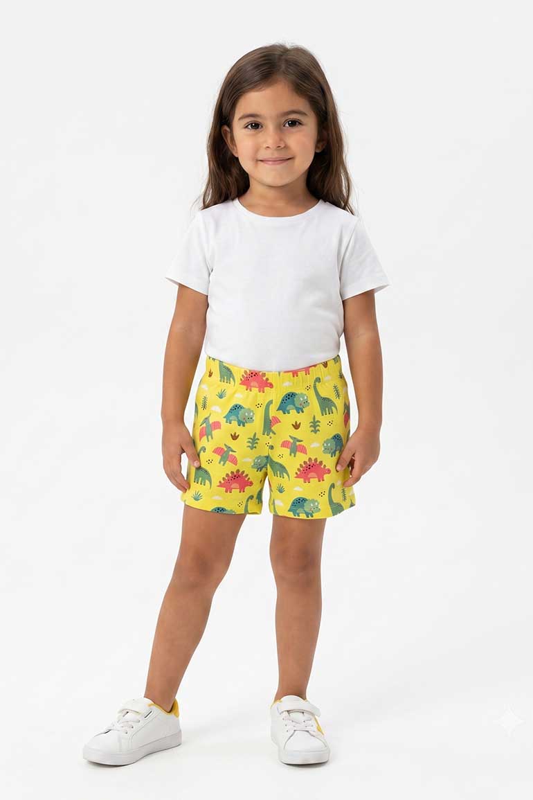 CHARACTER GRAPHIC SHORTS FOR BABY GIRLS