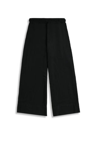 Wide Leg Solid Trouser For Women - Black - Intermix - MEME