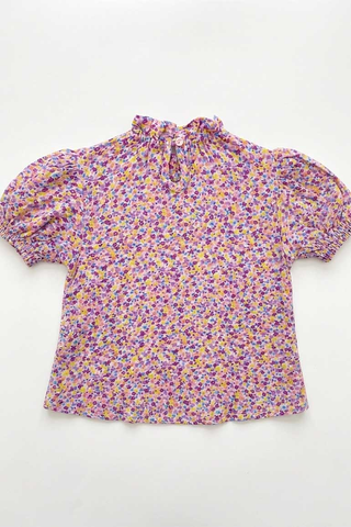 PRINTED PUFF SLEEVE TOP FOR BABY GIRLS
